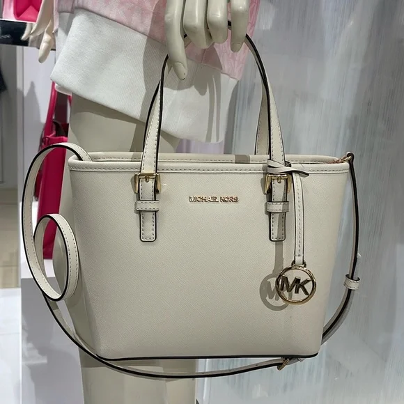 Michael Kors Jet Set Travel Extra-Small Top-Zip Tote Carryall  Bag
Light Cream - Picture 12 of 16